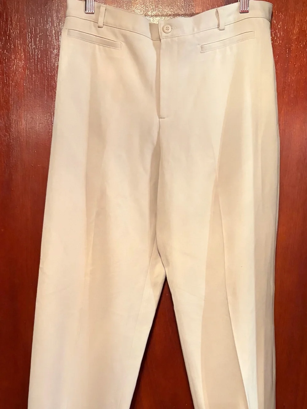 Rafaella Women’s Cream Dress Pants - Straight Tailored Cut
